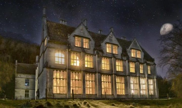 Woodchester Mansion at Night